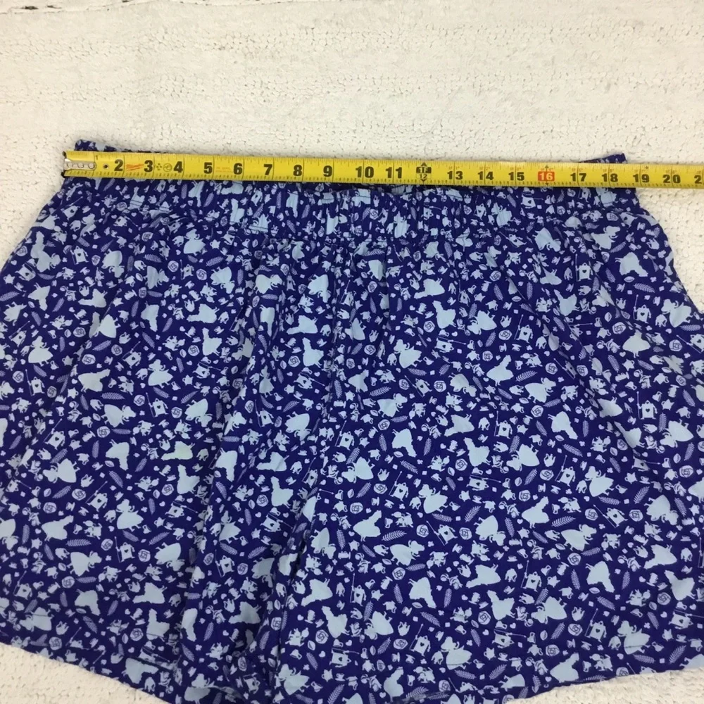 Disney Parks Alice In Wonderland Teacup White Rabbit Pj Shorts 2X - Picture 3 of 6